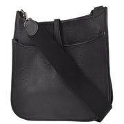 Hermes 2006 Black Taurillon Clemence Evelyne 2 41 TGM Shoulder Bag