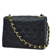 Chanel 1989-1991 Black Satin Mini Classic Square Flap Shoulder Bag 17