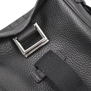 Hermes 2005 Black Taurillon Clemence Tibet PM Shoulder Bag