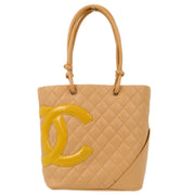 Chanel 2005-2006 Beige Calfskin Cambon Ligne Tote Handbag