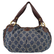 Celine Blue Denim Macadam Tote Handbag