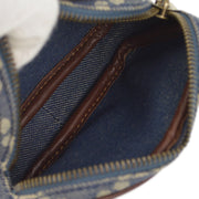 Celine Blue Denim Macadam Belt Bum Bag