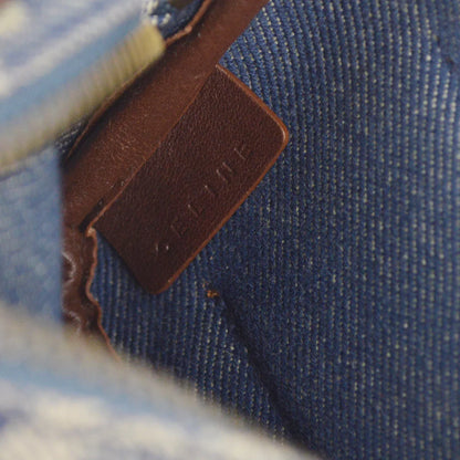 Celine Blue Denim Macadam Belt Bum Bag