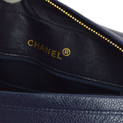 Chanel 1991-1994 Navy Caviar Camera Bag Small