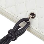 Chanel 2004-2005 White Calfskin Cambon Ligne Tote Handbag