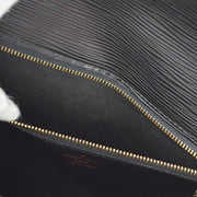 Louis Vuitton 2002 Black Epi Pochette Sellier Dragonne Clutch M52612