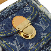 Louis Vuitton 2007 Blue Monogram Denim Patchwork Pouchy Handbag M95382