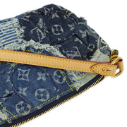 Louis Vuitton 2007 Blue Monogram Denim Patchwork Pouchy Handbag M95382