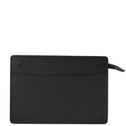 Louis Vuitton 2003 Black Epi Pochette Homme Clutch Bag M52522