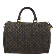 Louis Vuitton 2008 Brown Monogram Mini Lin Speedy 30 Handbag M95224