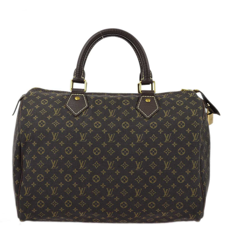 Louis Vuitton 2008 Brown Monogram Mini Lin Speedy 30 Handbag M95224