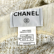 Chanel Single Breasted Jacket Ivory 01P #36