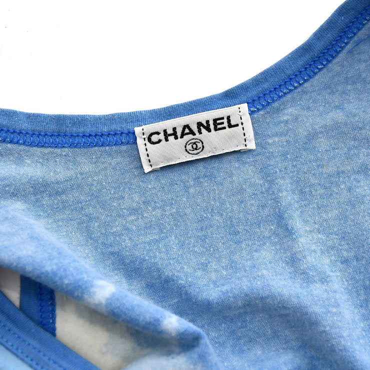 Chanel Surf Line Sleeveless Top Blue