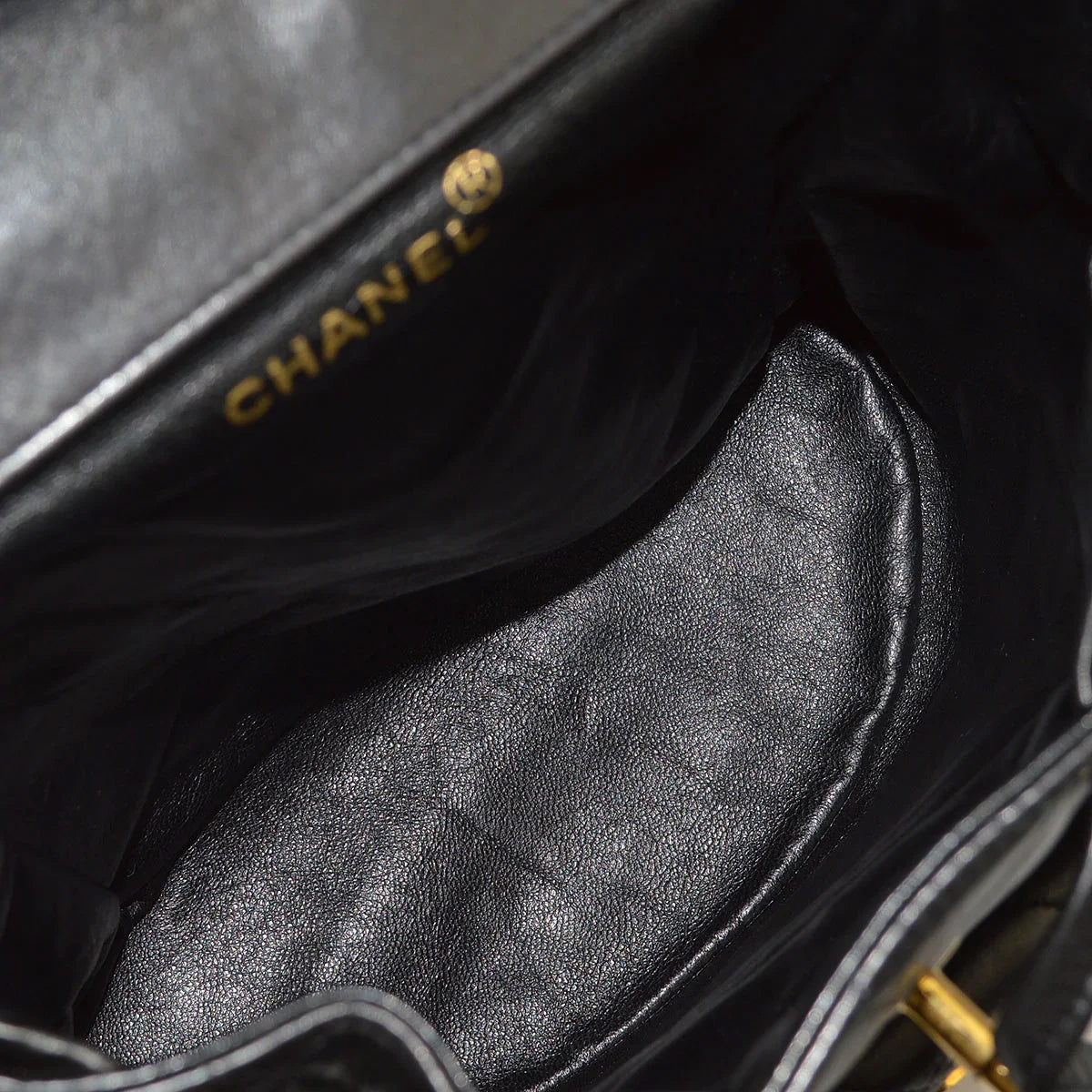 Chanel Black Lambskin Large Duma Backpack