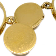 Chanel Hoop Dangle Earrings Clip-On Gold