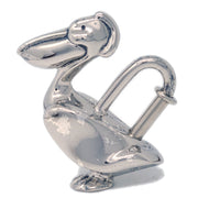 Hermes 1992 La mer Pelican Cadena Silver Small Good