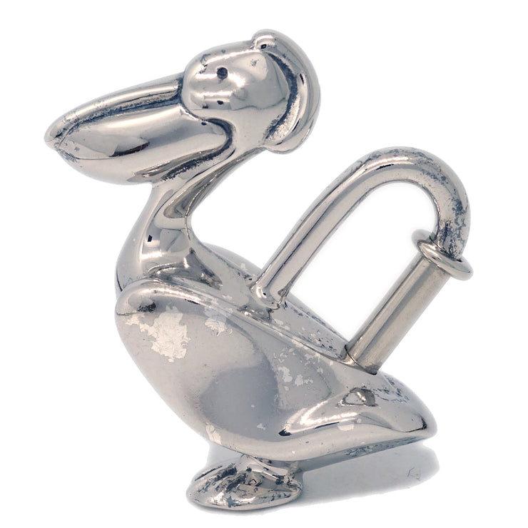 Hermes 1992 La mer Pelican Cadena Silver Small Good