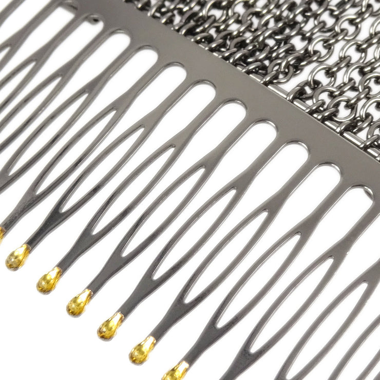 Chanel Hair Comb Silver 02A