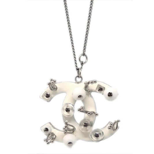 Chanel Chain Necklace Silver B10A