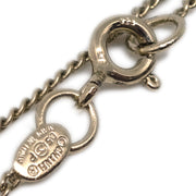 Chanel Heart Chain Pendant Necklace Gold 05P