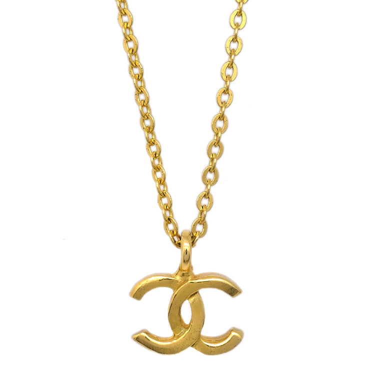 Chanel Gold CC Pendant Necklace 376/1982