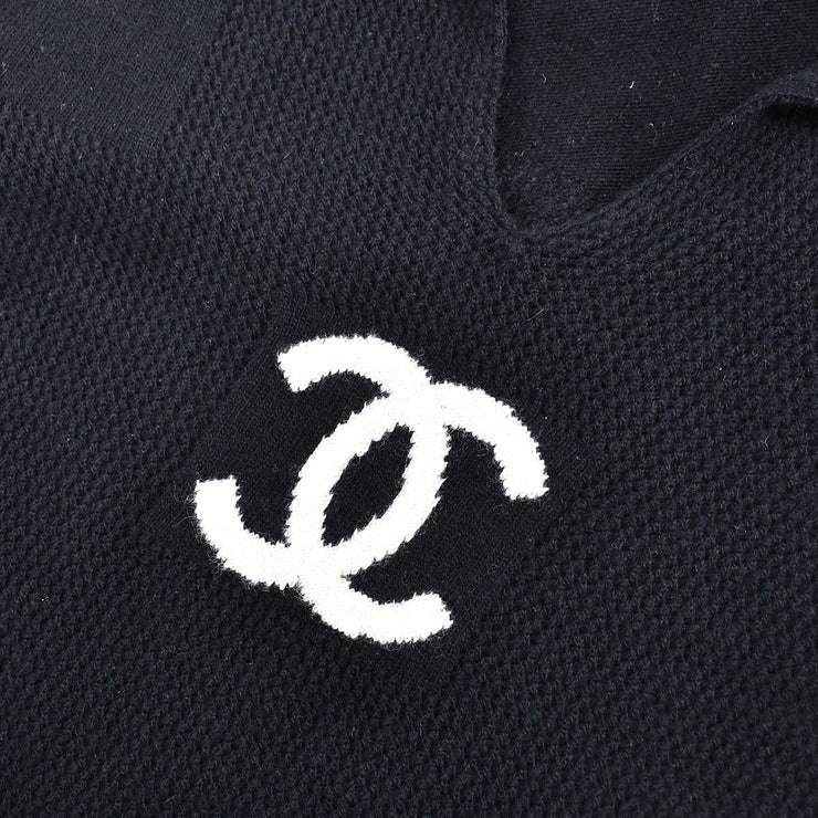 Chanel Short Sleeve Sweater Black 01C #40