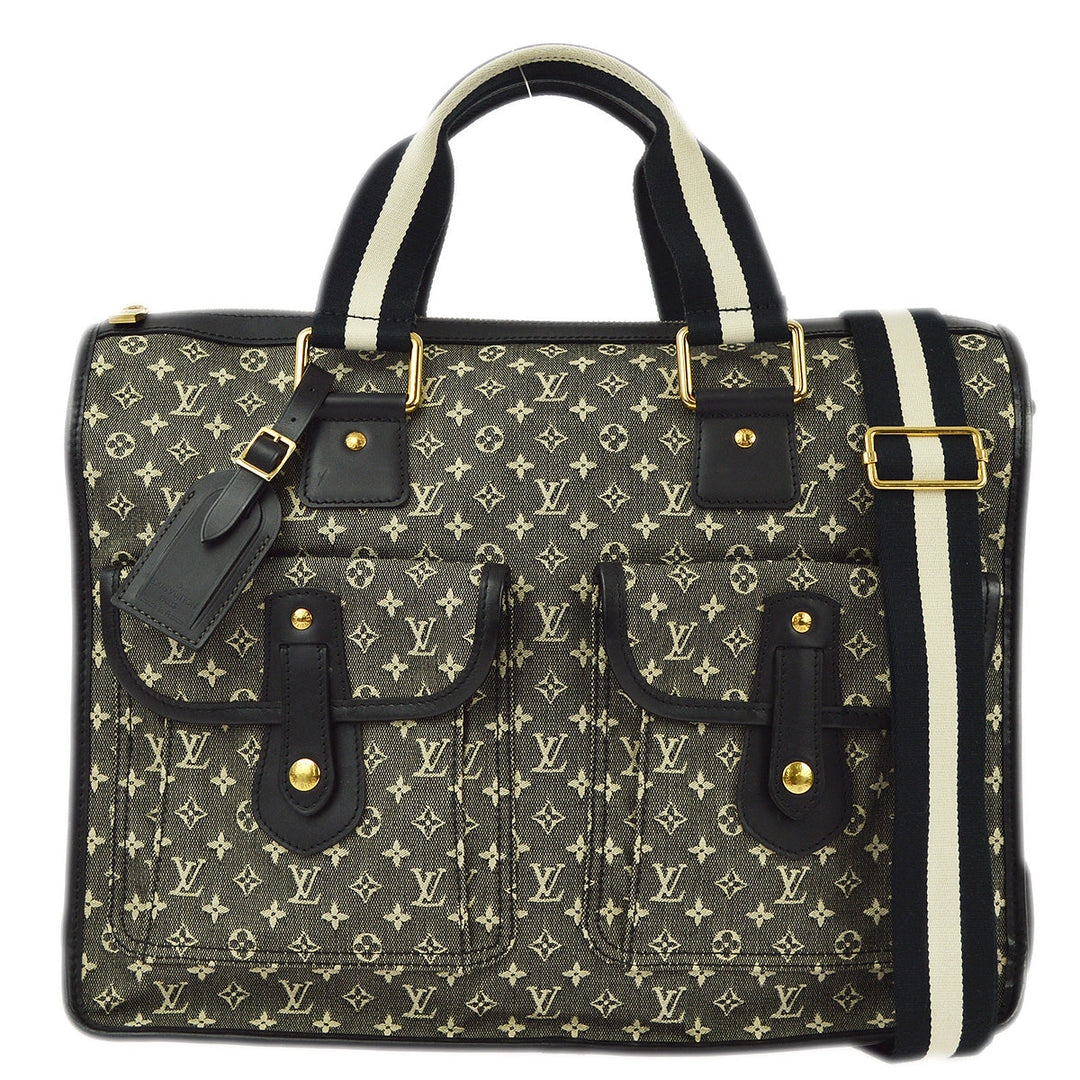 Louis Vuitton 2005 Black Monogram Mini Sac Mary Kate 48h Handbag  