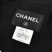 Chanel Single Breasted Jacket Black 09P #36