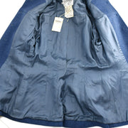 Chanel Single Breasted Jacket Blue 26 #40