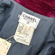 Chanel Single Breasted Jacket Blue 26 #40