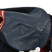 Chanel Spring Letterman Bomber Jacket Navy 04P #38