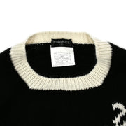 Chanel Sweater Black 96A #44