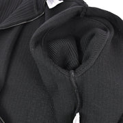 Chanel Sport Line Zip Up Jacket Black 02A #46