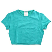 Chanel Cropped T-shirt Light Blue 97P #38