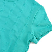 Chanel Cropped T-shirt Light Blue 97P #38