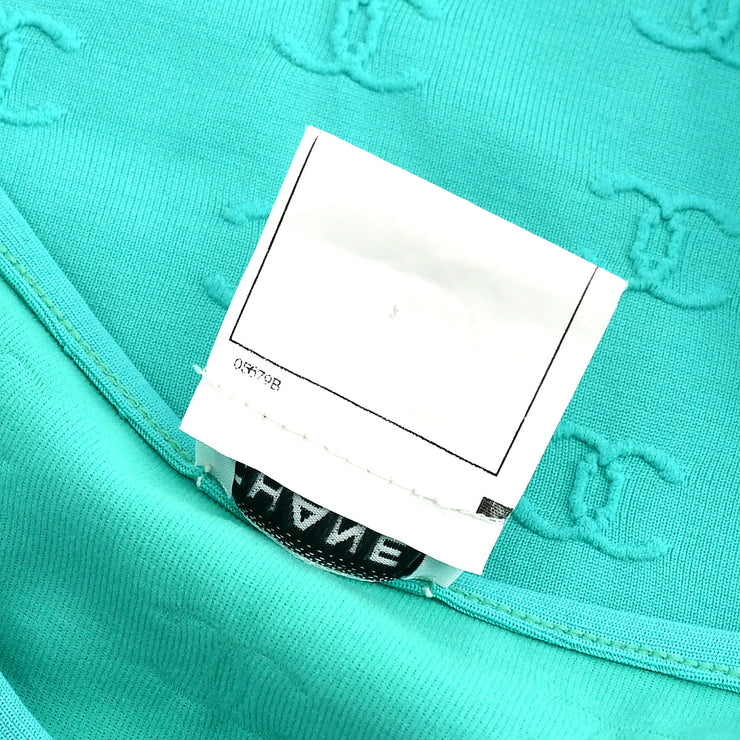 Chanel Cropped T-shirt Light Blue 97P #38