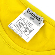 Chanel Cropped T-shirt Top Yellow 97P #40