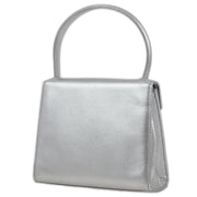 Chanel 1996-1997 Silver Lambskin Handbag