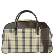 Burberry Beige Burberry Check 2way Duffle Handbag