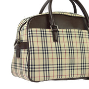 Burberry Beige Burberry Check 2way Duffle Handbag