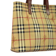 Burberry Beige House Check Tote Handbag