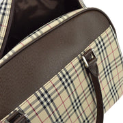 Burberry Beige Burberry Check 2way Duffle Handbag