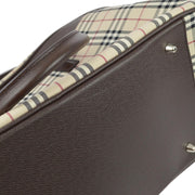 Burberry Beige Burberry Check 2way Duffle Handbag