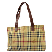 Burberry Beige House Check Tote Handbag