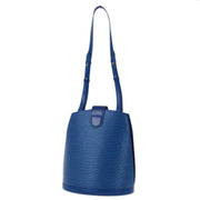 Louis Vuitton 1994 Blue Epi Cluny Shoulder Bag M52255