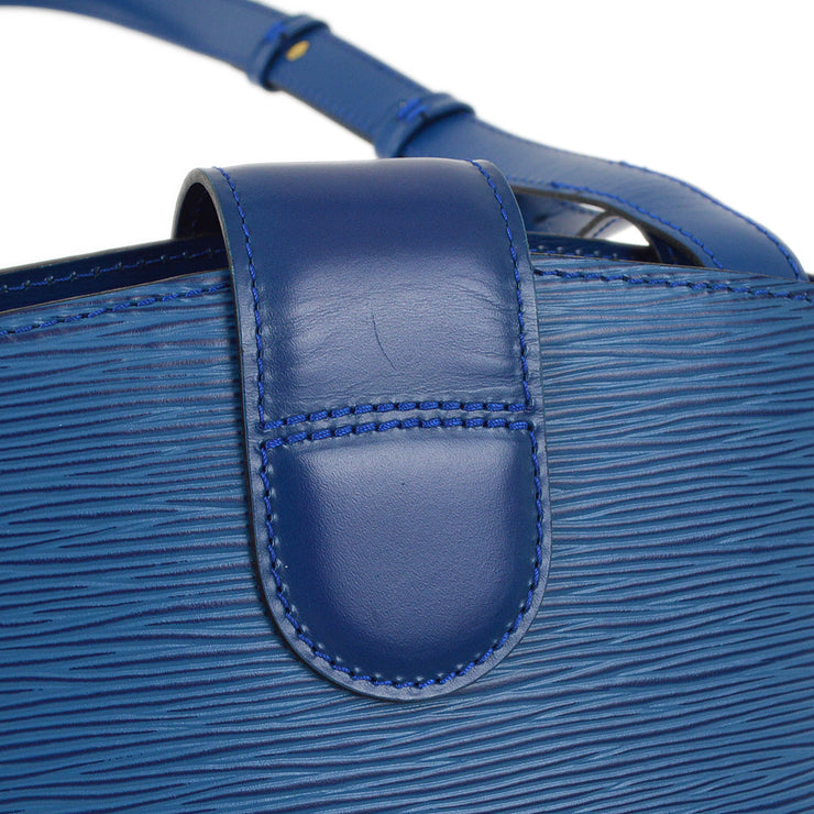 Louis Vuitton 1994 Blue Epi Cluny Shoulder Bag M52255