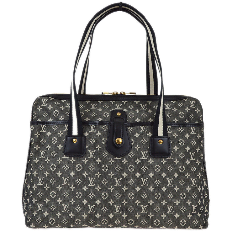 Louis Vuitton 2005 Black Monogram Mini Cabas Mary Kate Handbag M92495