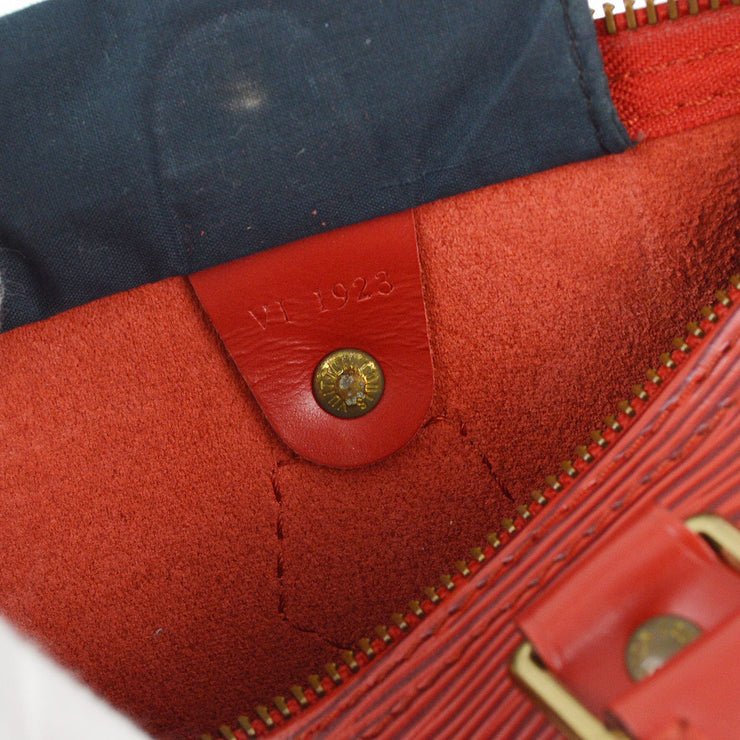 Louis Vuitton 1993 Red Epi Speedy 25 Handbag M43017