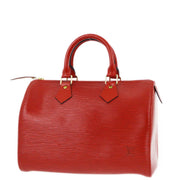 Louis Vuitton 1995 Red Epi Speedy 25 Handbag M43017