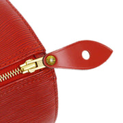 Louis Vuitton 1995 Red Epi Speedy 25 Handbag M43017